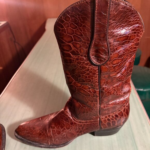 Mens Veari Buitre Alligator Western Mexico Cowboy Boots Mex 27.5 US 8.5 - Picture 5 of 9